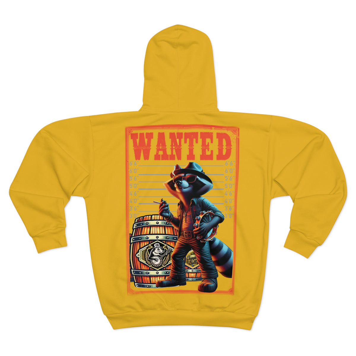 Rico the Raccoon - GB Zip Hoodie (Yellow)