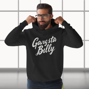 Gangsta Billy Lettering Pullover Hoodie